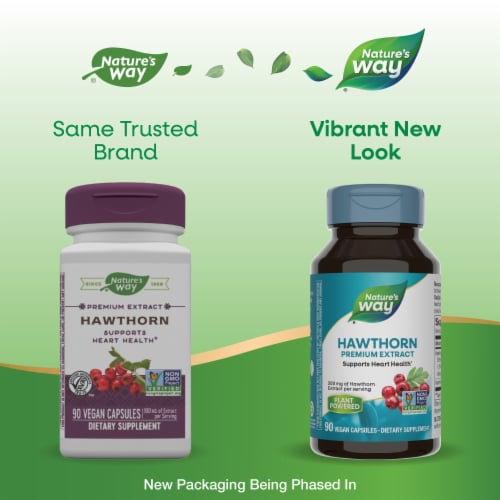 Nature's Way® Hawthorn Capsules Perspective: back