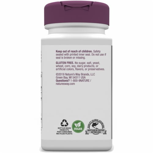 Nature's Way Artichoke Standardized Capsules Perspective: back