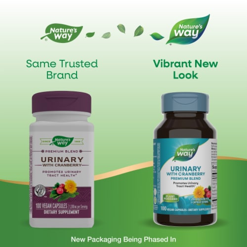 Nature's Way® Urinary with Cranberry Capsules 420mg Perspective: back