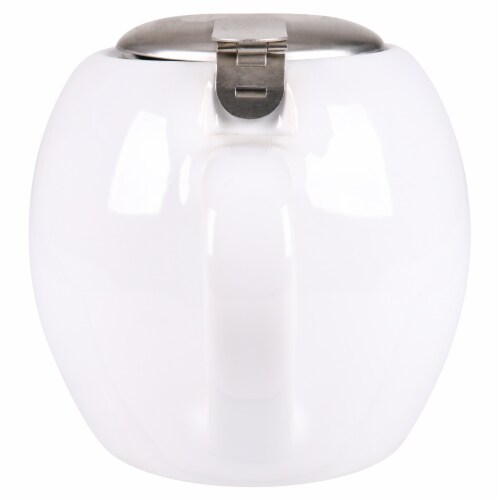 BIA Cordon Bleu Teapot with Stainless Steel Infuser - White Perspective: back