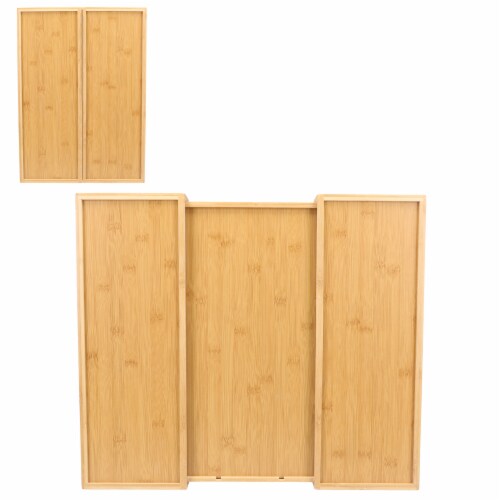 Danesco Eco-friendly Bamboo Expandable Drawer Organizer Perspective: back