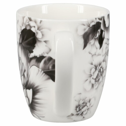 BIA Cordon Bleu® Peony Mug Set - Gray Perspective: back