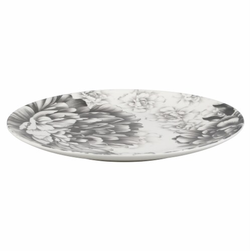 BIA Cordon Bleu Peony Dinner Plate - Gray Perspective: back