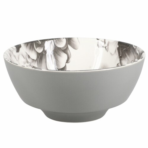 BIA Cordon Bleu Peony Bowl - Gray Perspective: back