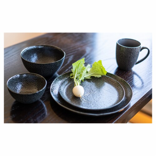 BIA Cordon Bleu Serene Dinner Plates Set - Black Perspective: back
