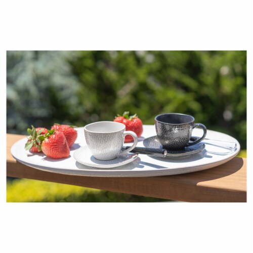 BIA Cordon Bleu Serene Demitasse Cup and Saucer Set - Black Perspective: back