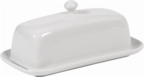 BIA Cordon Bleu Covered Butter Dish - White Perspective: back