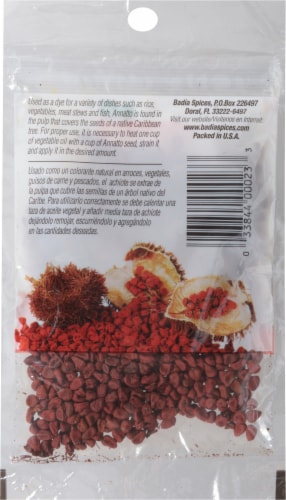 Badia® Annato Seed Perspective: back