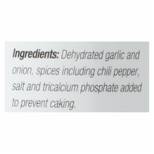 Taco Seasoning (No MSG) Perspective: back
