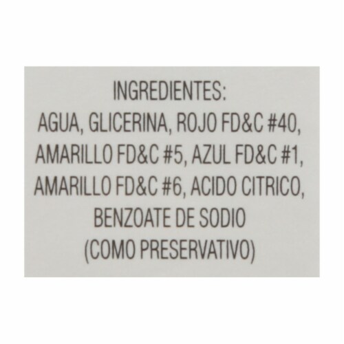 Badia® Food Colors Perspective: back