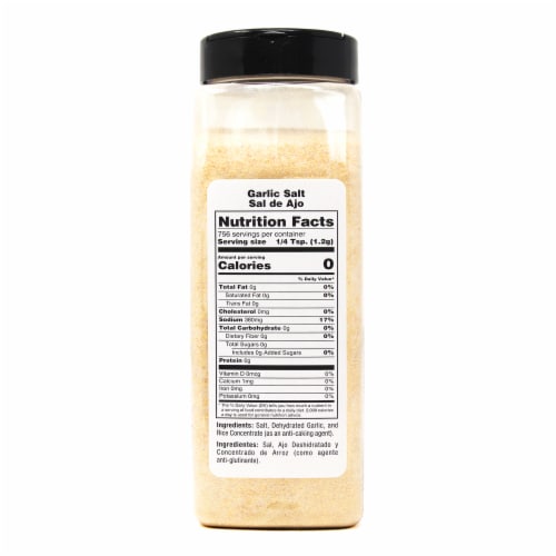 Badia® Garlic Salt Perspective: back