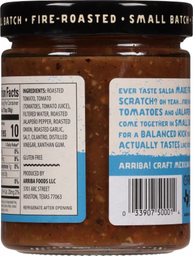 Arriba Medium Fire Roasted Red Salsa Perspective: back