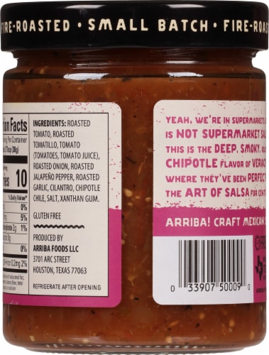 Arriba!® Medium Fire Roasted Chipotle Salsa Perspective: back