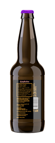 Flying Cauldron® Butterscotch Beer Cream Soda Bottle Perspective: back
