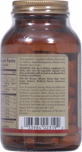 Solgar Quercetin Complex Capsules Perspective: back