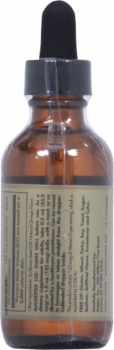 Solgar® Orange Flavor Liquid D3 Vitamin Perspective: back