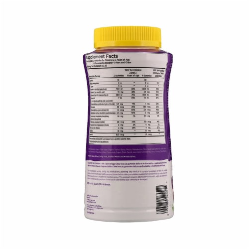 Solgar® U-Cubes™ Multi-Vitamin & Mineral Gummies Perspective: back