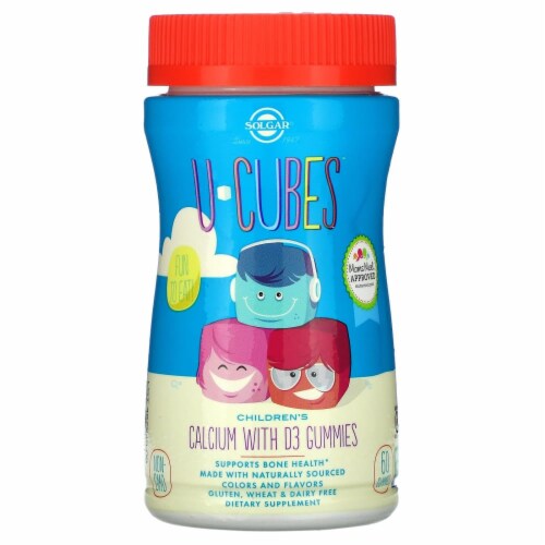 Solgar® U-Cubes™ Child Calcium W D3 Gummies Perspective: back