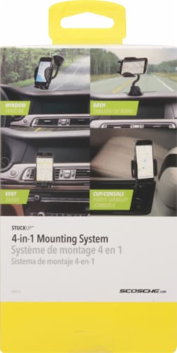 Scosche® stuckUP 4-in-1 Black Universal Smartphone & GPS Mounting Kit Perspective: back