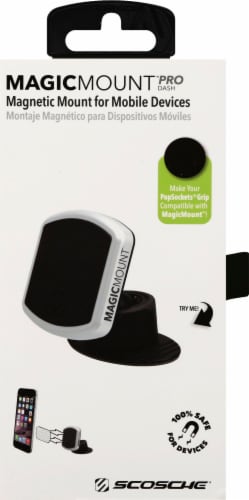 Scosche MagicMount Pro Universal Magnetic Smartphone/GPS Mount - Black Perspective: back