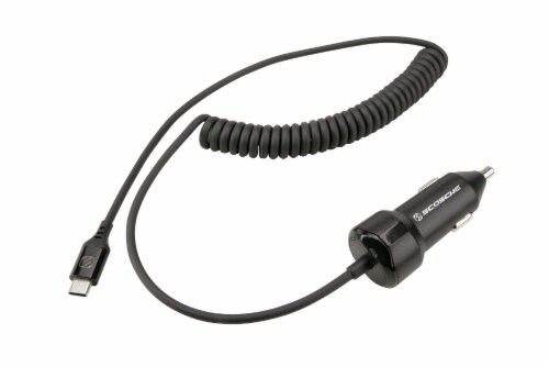 Scosche PowerVolt Certified USB Fast Car Charger - Black Perspective: back