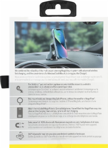 Scosche MagicMOUNT Wireless Window/Dash Phone Charger Perspective: back