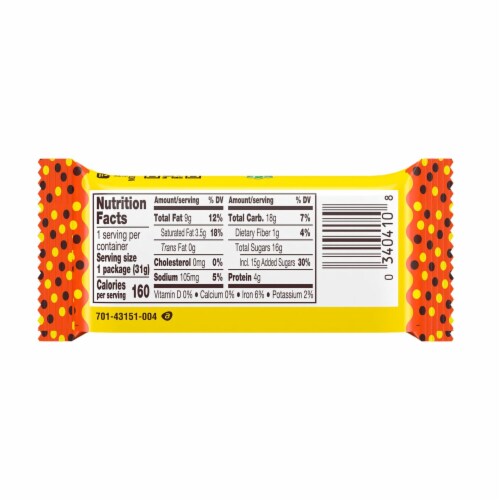 Reese's Pieces Peanut Butter Egg Easter Candy Perspective: back