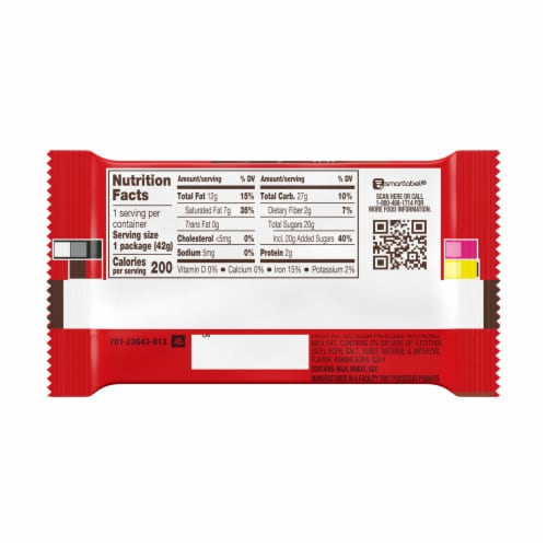 KIT KAT® Dark Chocolate Wafer Candy Bar Perspective: back