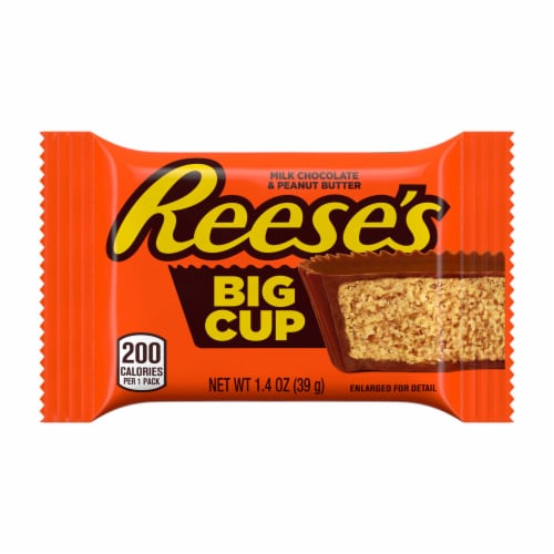 REESE'S Big Cup Milk Chocolate Peanut Butter Cups Candy Pack Perspective: back