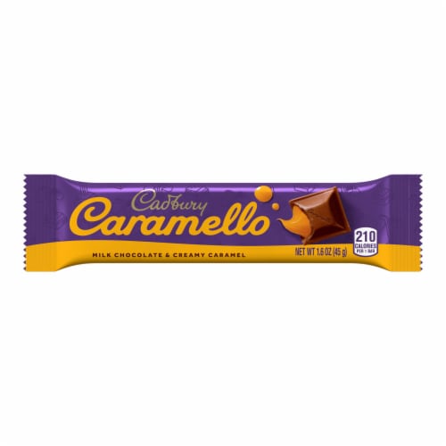 CADBURY CARAMELLO Milk Chocolate Caramel Candy Bar Perspective: back