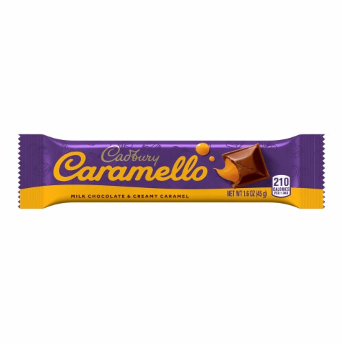 CADBURY CARAMELLO Milk Chocolate Caramel Candy Bar Perspective: back