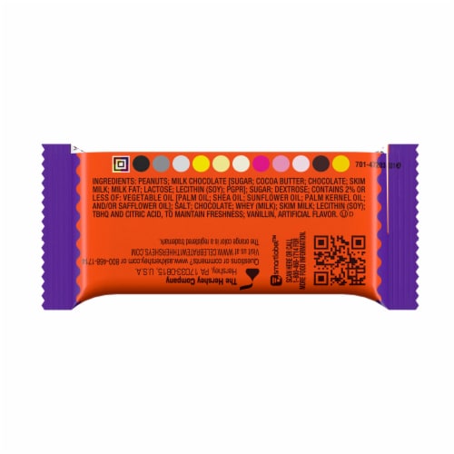 REESE'S Milk Chocolate Peanut Butter Pumpkins Halloween Candy Pack Perspective: back