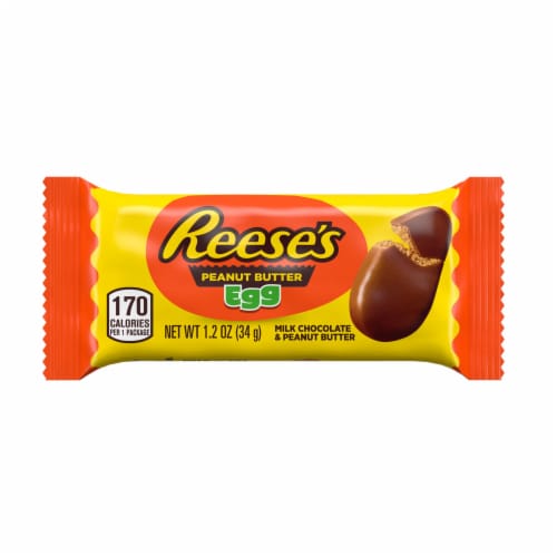 REESE'S Milk Chocolate Peanut Butter Egg Easter Candy Pack Perspective: back