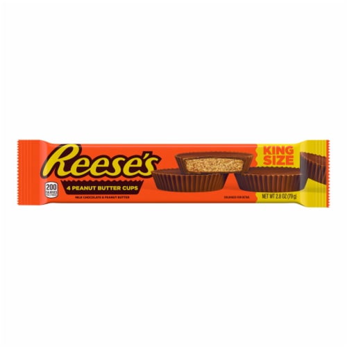 REESE'S Milk Chocolate King Size Peanut Butter Cups Candy Bar Perspective: back