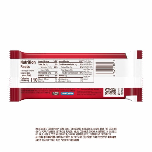 Mounds King Size Candy Bar Perspective: back