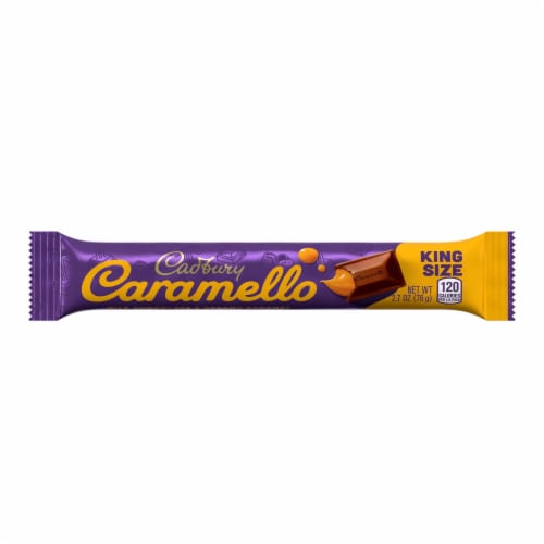 CADBURY CARAMELLO Milk Chocolate and Creamy Caramel King Size Candy Bar Perspective: back