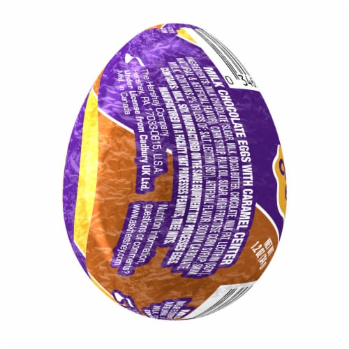 CADBURY Milk Chocolate Caramel Egg Easter Candy Egg Perspective: back