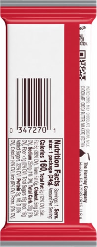 Hershey's Holiday Milk Chocolate Santa Bar Perspective: back