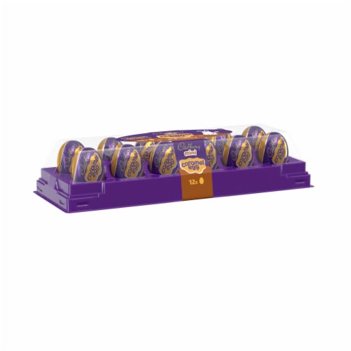 CADBURY Milk Chocolate with Caramel Center Eggs Easter Candy Carton Perspective: back