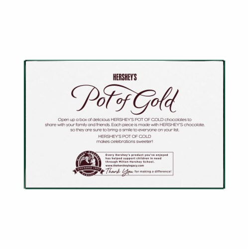 Hershey's Pot of Gold Assorted Milk Chocolate Collection Perspective: back