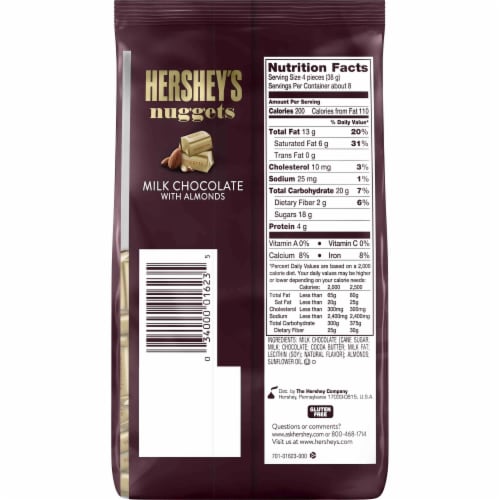 Hershey's Nuggets Milk Chocolate with Almonds Perspective: back