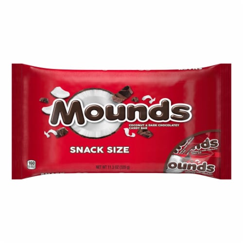 MOUNDS Dark Chocolate and Coconut Snack Size Halloween Candy Bars Perspective: back