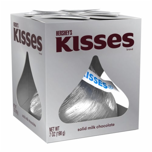 HERSHEY'S KISSES Solid Milk Chocolate Candy Gift Box Perspective: back