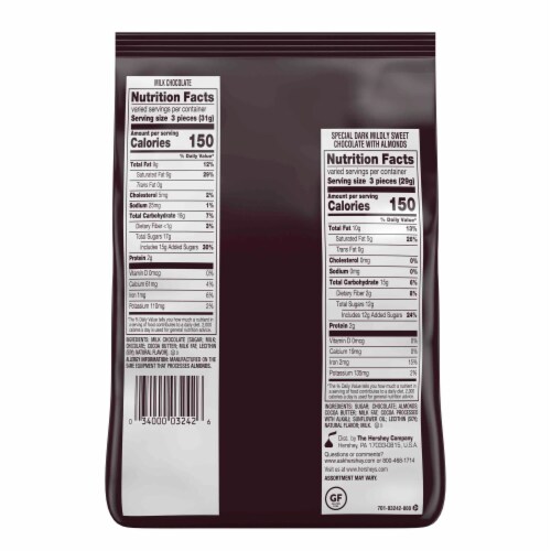 Hershey's Nuggets Chocolate Assortment Perspective: back
