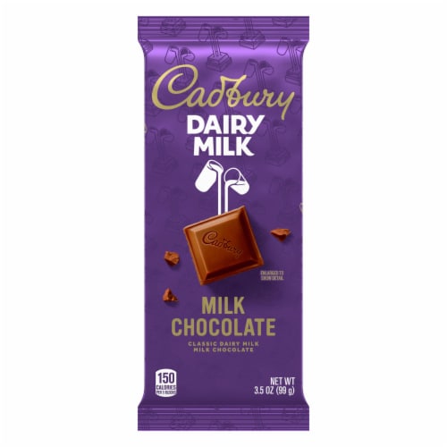 CADBURY DAIRY MILK Milk Chocolate Candy Bar Perspective: back