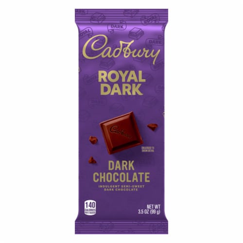 CADBURY ROYAL DARK Indulgent Semi Sweet Dark Chocolate Candy Bar Perspective: back