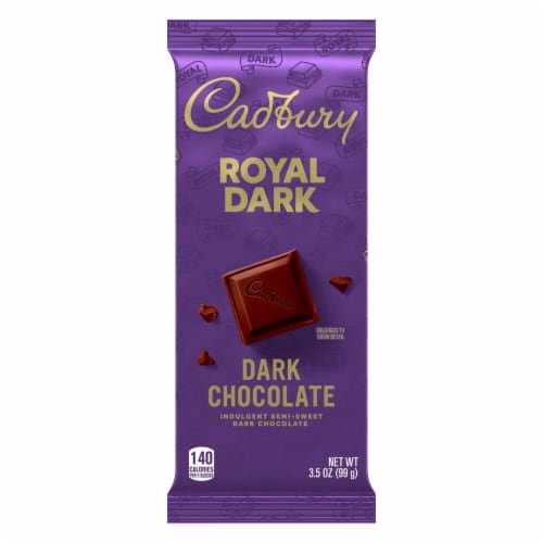 CADBURY ROYAL DARK Indulgent Semi Sweet Dark Chocolate Candy Bar, 3.5 ...