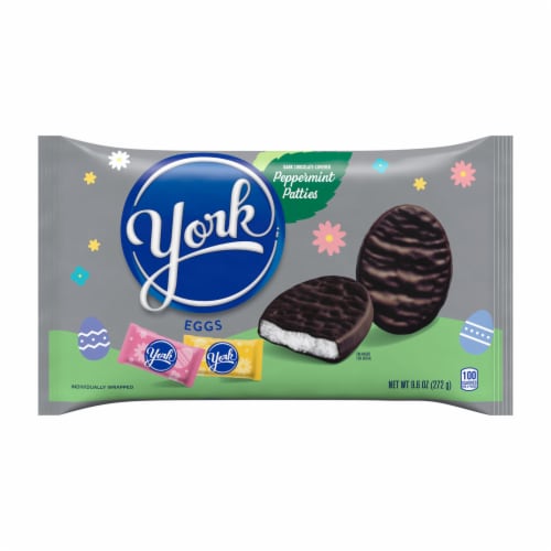 YORK Dark Chocolate Peppermint Patties Eggs Easter Candy Bag Perspective: back