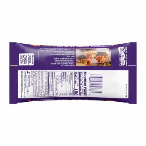 CADBURY Mini Harvest Handfuls Milk Chocolate Halloween Candy Bag Perspective: back