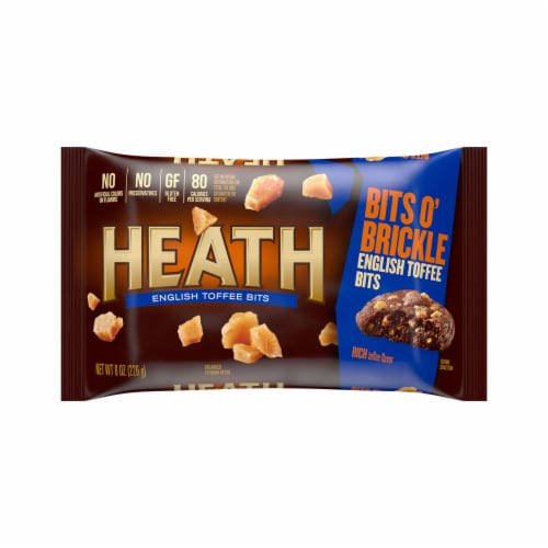HEATH BITS O' BRICKLE English Toffee Baking Bits Bag Perspective: back
